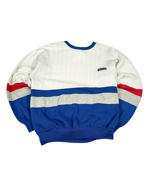 Wilson Crewneck Sweatshirt Blue Grey Red Accents Size S